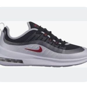 Nike Air Max Axis Black and Gray Sneakers with Red Details, youth size 3